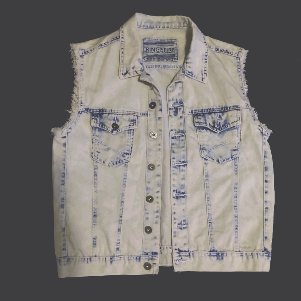 Ring of Fire Topanga denim vest.